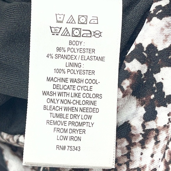 Nicole Miller snake print jumpsuit sz 10 - Picture 10 of 10